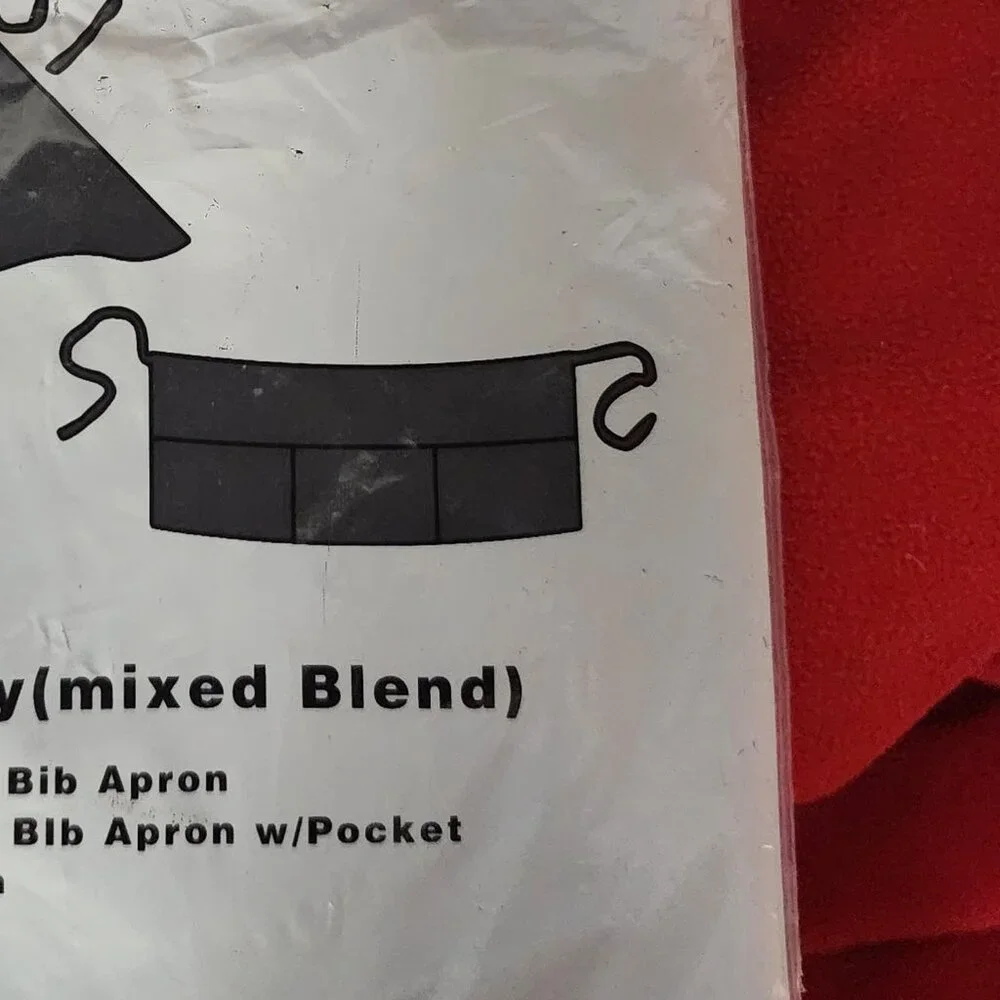 Winwear Black Cotton Poly Three Pocket WA-1221 Professional Waist Apron OSFM